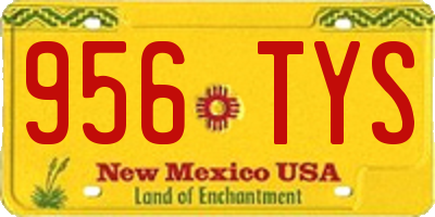 NM license plate 956TYS