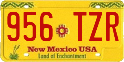 NM license plate 956TZR