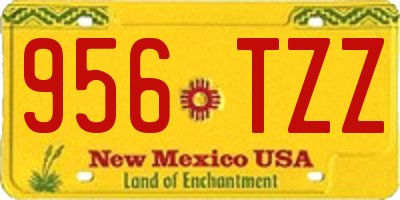 NM license plate 956TZZ