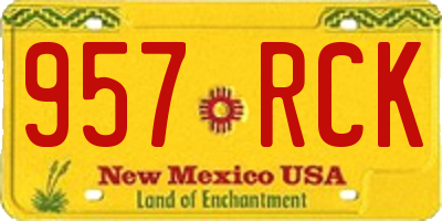 NM license plate 957RCK