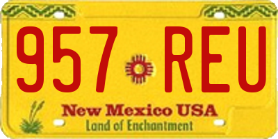 NM license plate 957REU