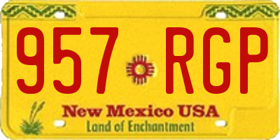 NM license plate 957RGP