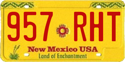 NM license plate 957RHT
