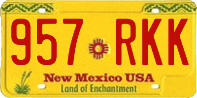 NM license plate 957RKK