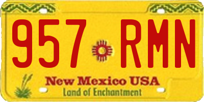 NM license plate 957RMN