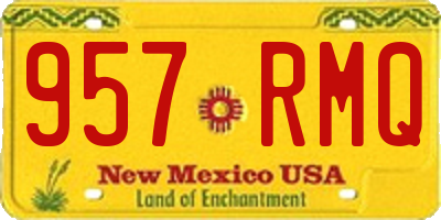 NM license plate 957RMQ