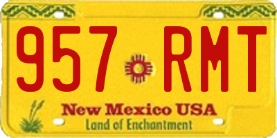NM license plate 957RMT