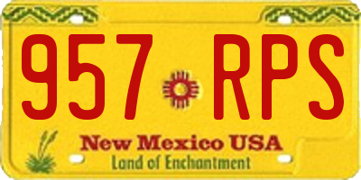 NM license plate 957RPS