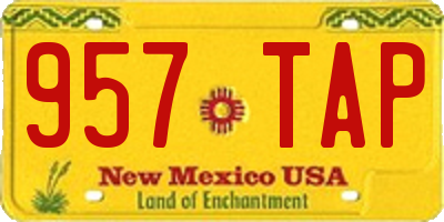 NM license plate 957TAP