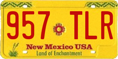 NM license plate 957TLR