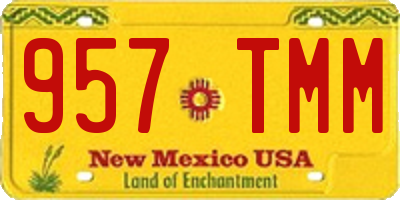 NM license plate 957TMM
