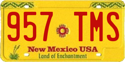 NM license plate 957TMS