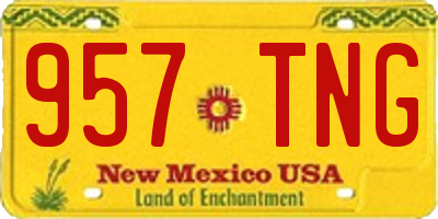 NM license plate 957TNG