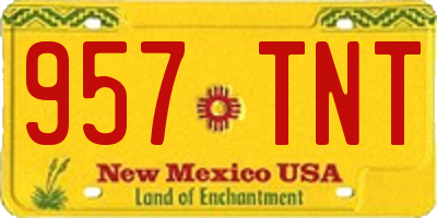 NM license plate 957TNT
