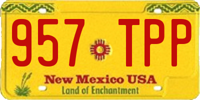 NM license plate 957TPP
