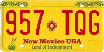 NM license plate 957TQG