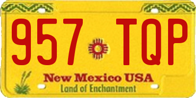 NM license plate 957TQP