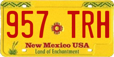 NM license plate 957TRH