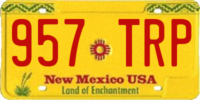 NM license plate 957TRP