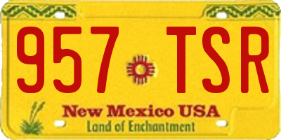 NM license plate 957TSR