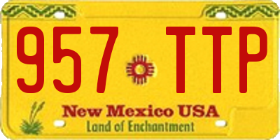NM license plate 957TTP