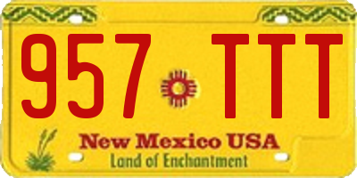NM license plate 957TTT