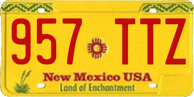 NM license plate 957TTZ