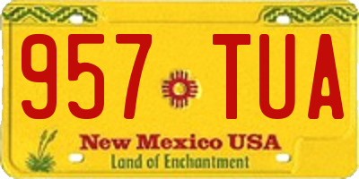 NM license plate 957TUA