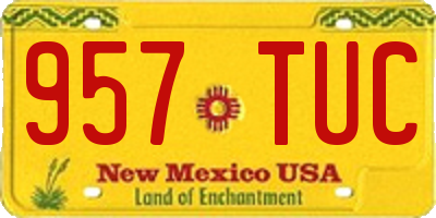 NM license plate 957TUC