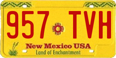 NM license plate 957TVH