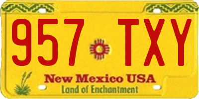 NM license plate 957TXY