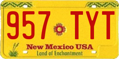 NM license plate 957TYT