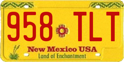 NM license plate 958TLT