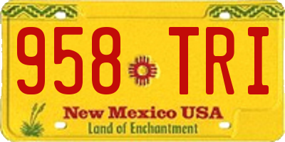 NM license plate 958TRI