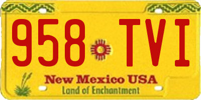 NM license plate 958TVI