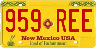 NM license plate 959REE