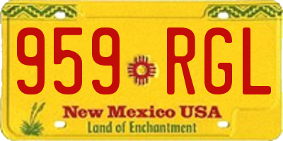 NM license plate 959RGL
