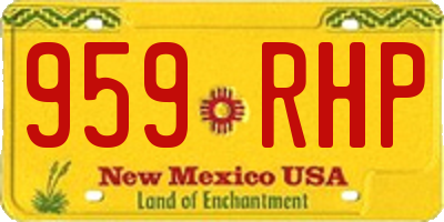 NM license plate 959RHP