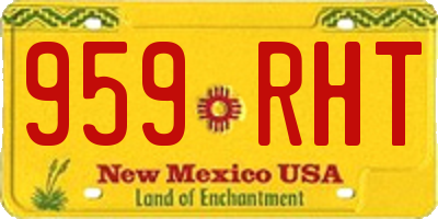 NM license plate 959RHT