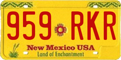 NM license plate 959RKR