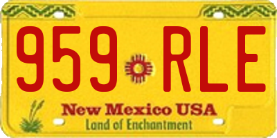 NM license plate 959RLE