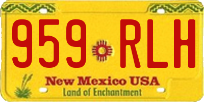 NM license plate 959RLH