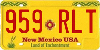 NM license plate 959RLT