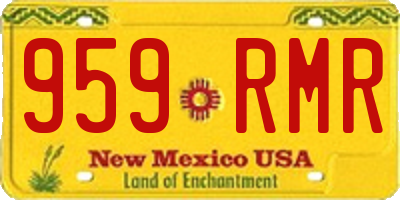 NM license plate 959RMR