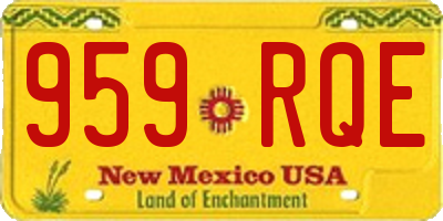 NM license plate 959RQE