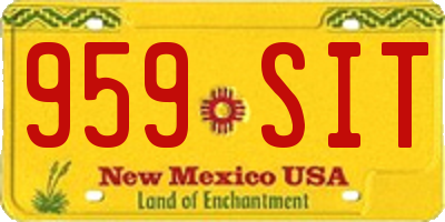 NM license plate 959SIT
