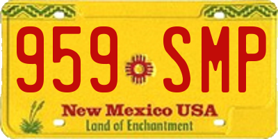 NM license plate 959SMP