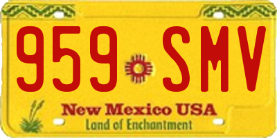 NM license plate 959SMV