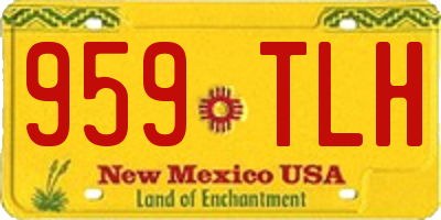 NM license plate 959TLH