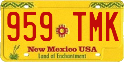 NM license plate 959TMK